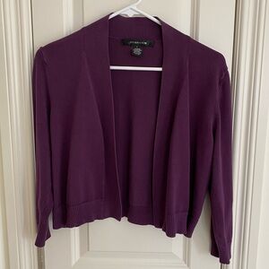 89th & Madison Deep Purple Knit Cardigan